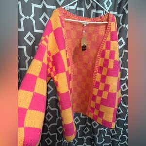 Mainstrip cardigan checkered
